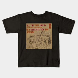 All the Cats Join In - Vintage Jazz Album Cover Kids T-Shirt